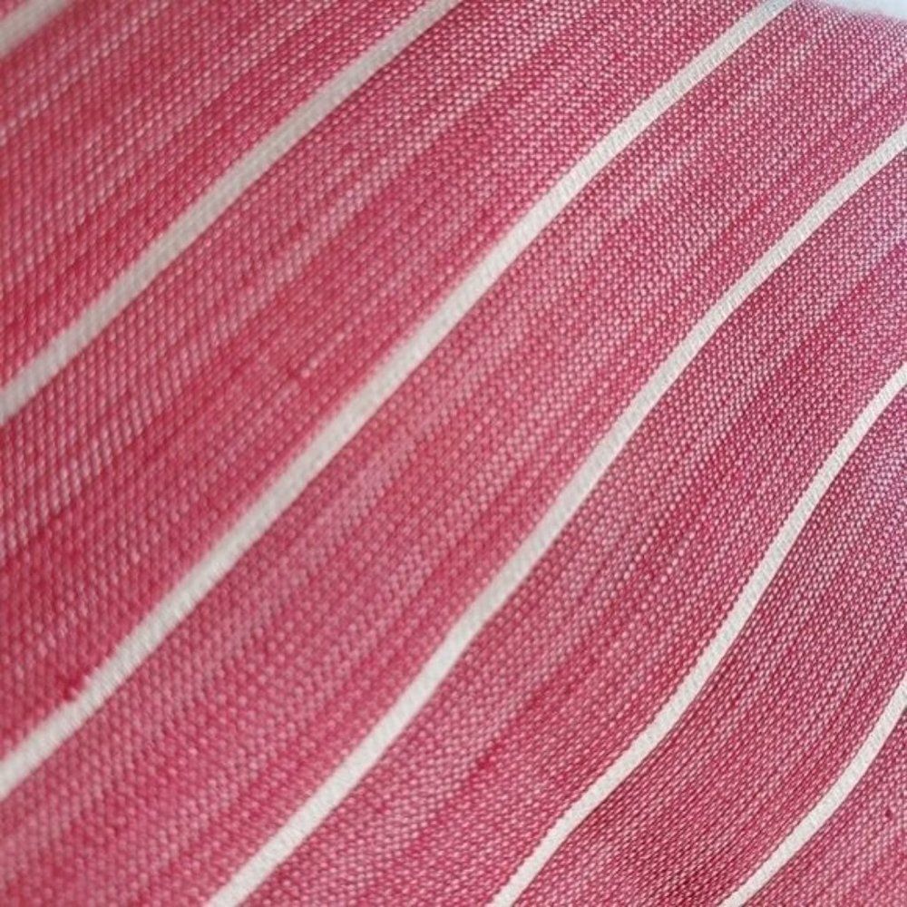 Altea Milano Italian Flax Silk Blend Pink Pin-Stripe Mens Designer Neck Tie‎ - Picture 3 of 8
